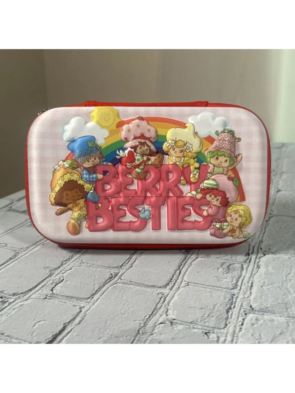 Strawberry Shortcake Molded Zip Around Pencil/Pen Case NWOT